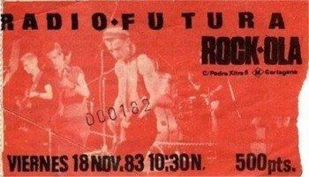 Entrada Radiofutura Rockola 1983 Entrada Radiofutura Rockola