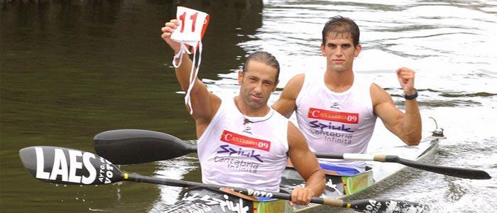 Julio Martínez, doce veces ganador del Descenso Internacional del Sella