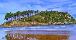 Playa de Carraspio, en Vizcaya