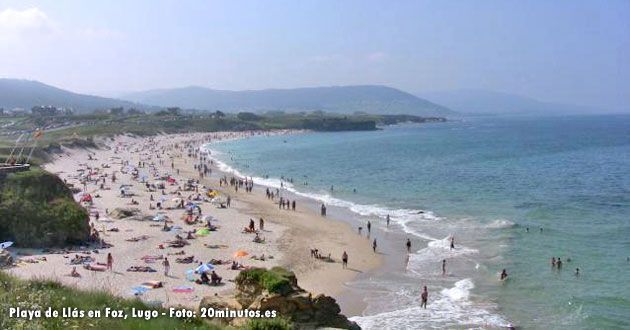 Playa de Llas en Foz, Lugo