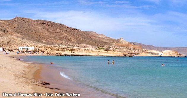 Playa el Playazo, en Nijar