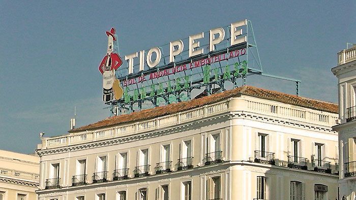 Símbolo publicitario Tío Pepe, Puerta del Sol