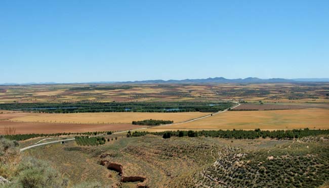 Vistas de la vega Castillo de Monreal