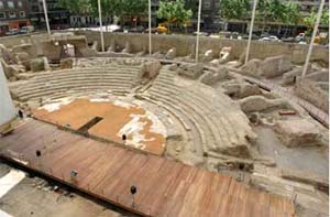 Restos romanos en Zaragoza