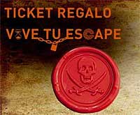 Ticket regalo aventura pirata