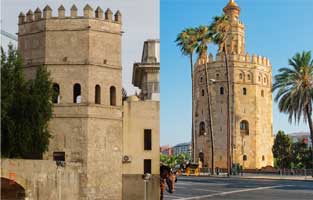 Torre del Oro y de Plata en Sevilla