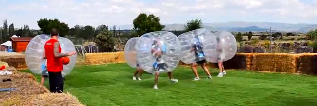 Fútbol burbuja para despedidas