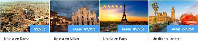 Escapadas de un día a Europa