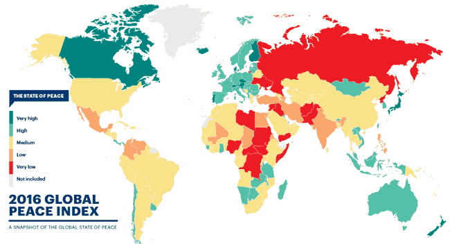 Los países más seguros del mundo