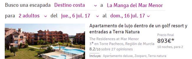 Oferta Mar Menor Verano