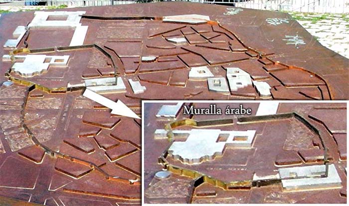 Plano muralla árabe de Madrid