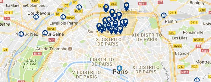 Alojamientos en Monmartre