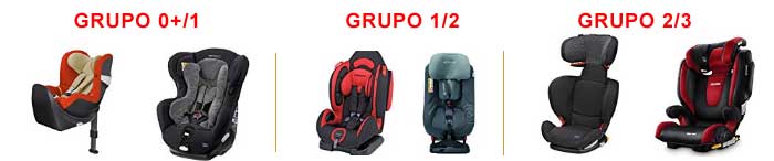 Grupos de sillas para bebés