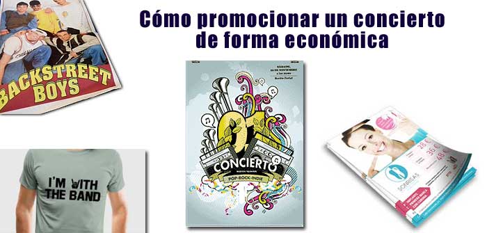 Promocionar concierto forma económica