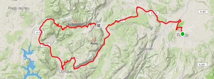 Ruta en bici Sierra de Grazalema Ruta en bici Sierra de Grazalema