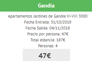 Ofertas apartamentos Gandía