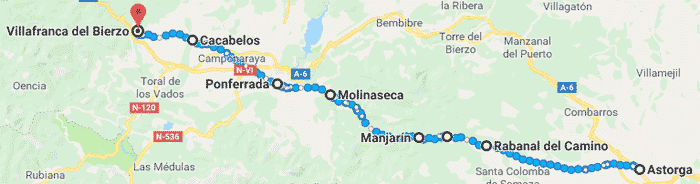 Camino Astorga Villafranca Bierzo