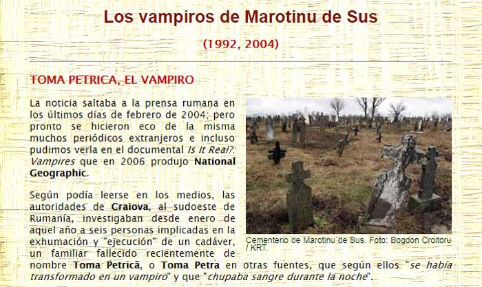 Strigoi en Rumania