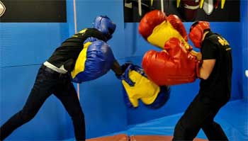 Boxeo humor amarillo