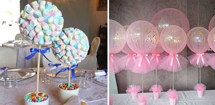 Centros de mesa Baby Shower