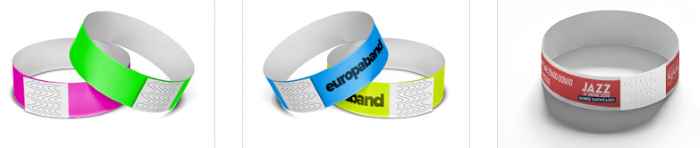 Pulseras tyvek de papel