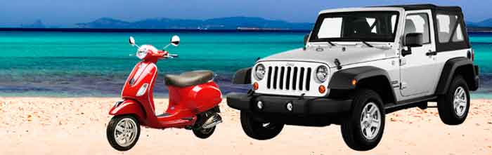 Alquiler vehículos Formentera