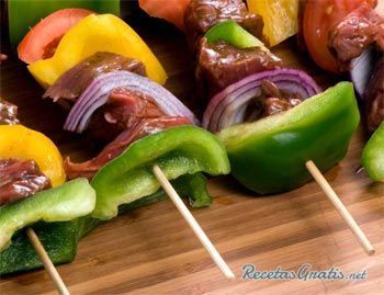 Brochetas freidora de aire