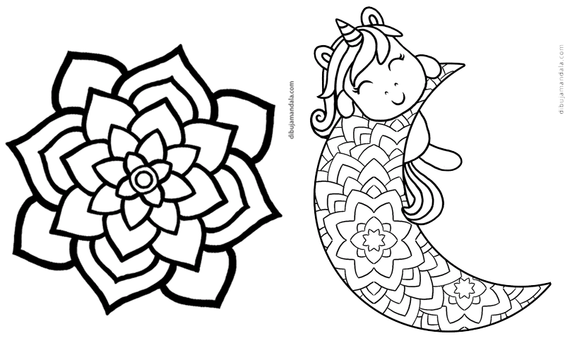 Mandalas sencillos para adultos niños