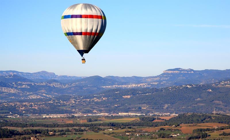 Parque natural de Montseny en globo