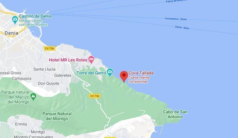 Mapa Cova Tallada