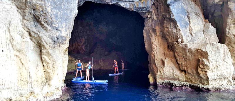 Excursión paddel surf Fornells Menorca