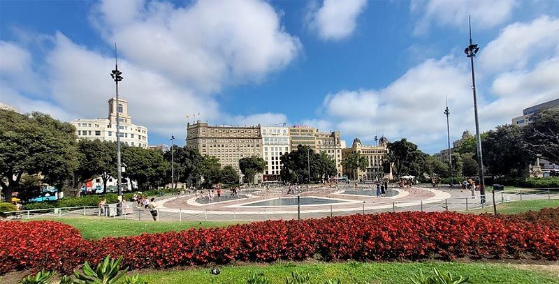 Plaza de Cataluña en Barcelona