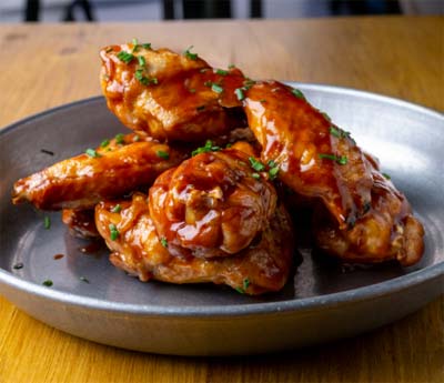 Alitas de pollo con barbacoa
