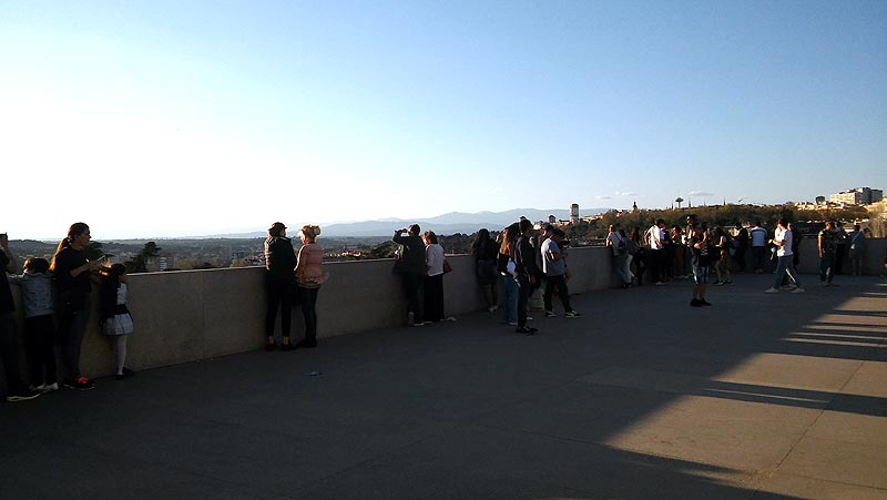 Mirador de la cornisa del Palacio Real