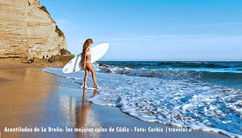 Playa de los acantilados La Breña