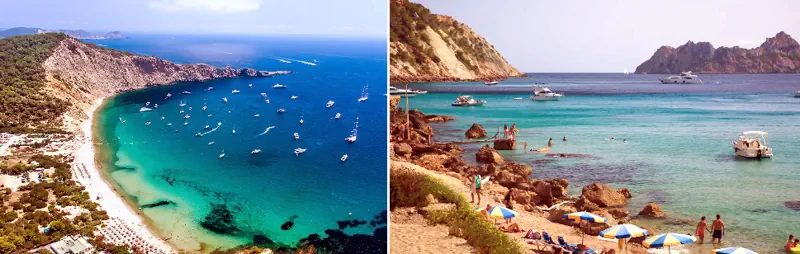 Ruta en barco sur de Ibiza